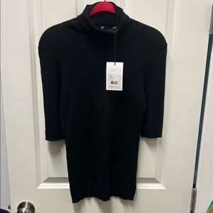 Theory Black Turtleneck Sweater